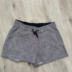 Lululemon Athletica Black and White Patterned Shorts
